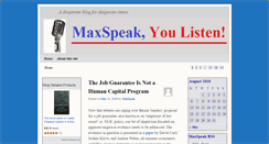 Desktop Screenshot of maxspeak.net