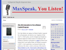 Tablet Screenshot of maxspeak.net